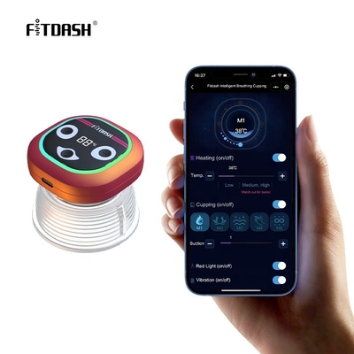 Fitdash 재충전 가능한 스마트 컵 치료 마사저 장치 무선 기능
