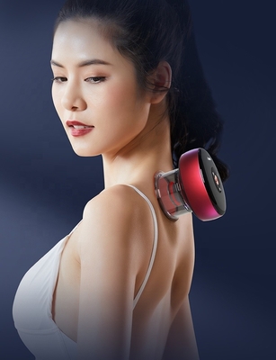 OEM/ODM 지원 Fitdash 가열 진동 구아 샤 컵링 빨간 빛 신체 치료 마사저