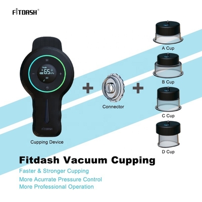 클래스 II 기기 Fitdash 스마트 다이내믹 컵 테라피 세트 빨간 빛과 스크래핑 컵