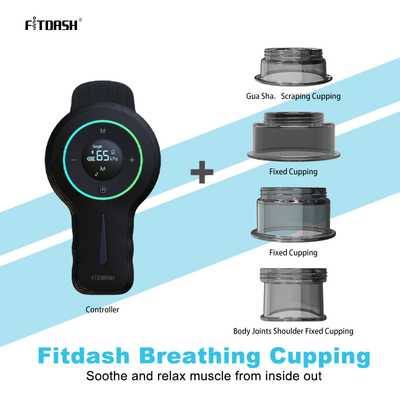 Fitdash 진공 컵 마사저 버튼 제어 방법 흡수 강도 -10kPa~60kPa