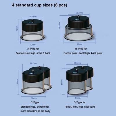 스마트 컵 치료 마사저 USB 충전 흡수 강도 약 -10kPa ~ 60kPa