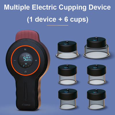버튼 제어 3.7V/1800mAh 전자 컵 장치 붉은 빛 치료와 함께 마사저