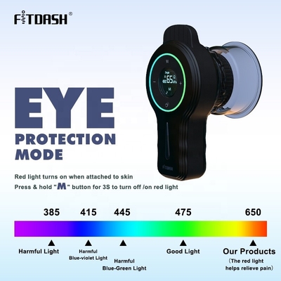 첨단 Fitdash 진공 컵 치료 기계 빨간 빛과 충전 전원