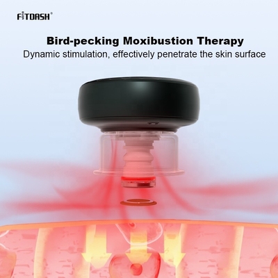 항 류마틱 Fitdash Moxibustion 적외선 광 치료 전기 컵 마사저