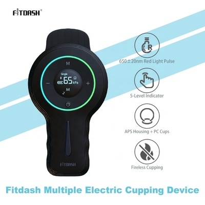 Fitdash ABS PC 컵링 치료 세트 6 PC 셀룰라이트 마사저 컵 진공 치료 컵링