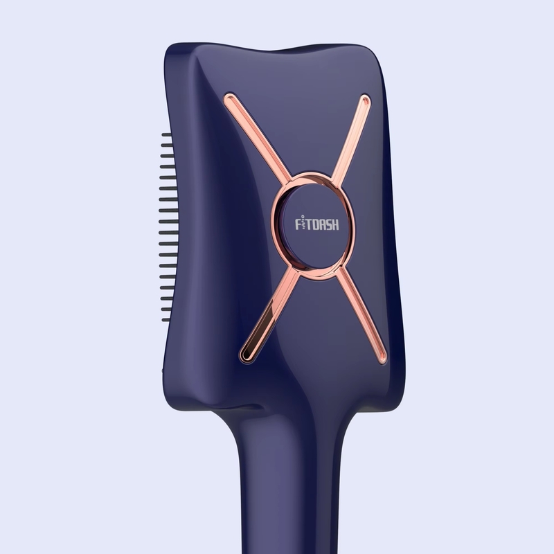 Fitdash 전기 진동 650nm 적색 빛 850nm NIR 치료 EMS 두피 마사지 머리 붓 오일 응용기